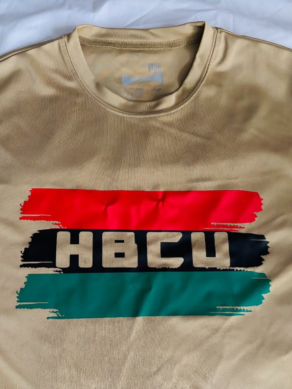 One of one HBCU short sleeve moisture wicking size large athletic shirt. - Picture 1 of 2